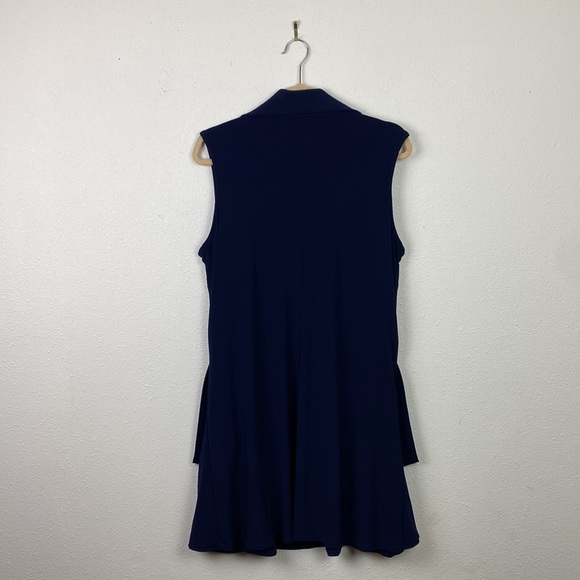 Joseph Ribkoff | Navy Collared Tunic Top  16 - Picture 10 of 10